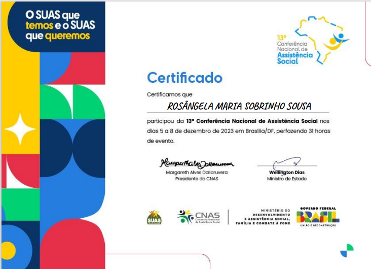 13ª Conferência Nacional de Assistência Social